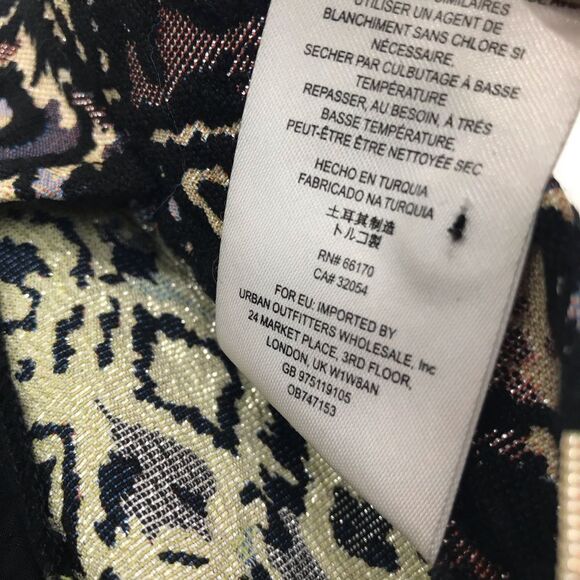 Free People Mod Crop Bootcut Pants in Metallic Black Geometric - Picture 16 of 16